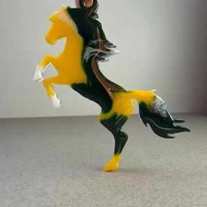 Mustang Sunset Marble – Handmade Resin Horse Charm